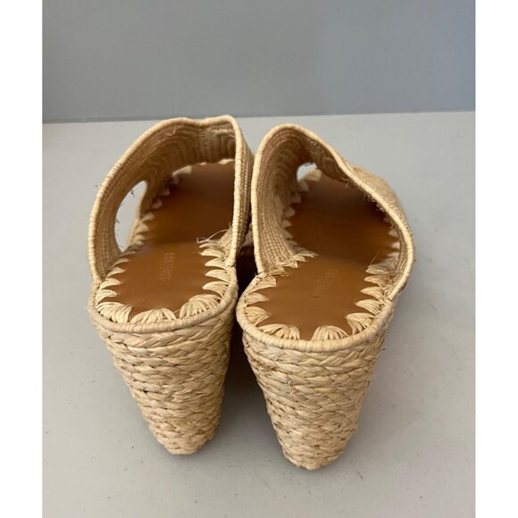 Carrie Forbes $398 Lina Cutout Slide Wedge Sandals Size 40 - Picture 6 of 10